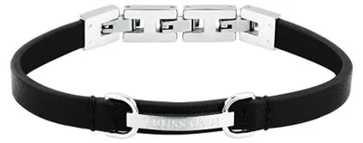 Produktbild von Schwarzes Herren-Lederarmband T-Leather TJAXZ08
