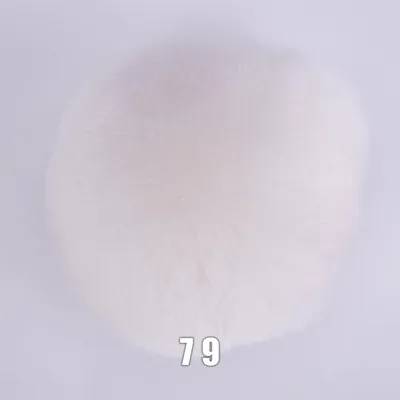 Produktbild von YarnArt Furry Pompons - Kunstfell Haarbommel 79 naturweiß