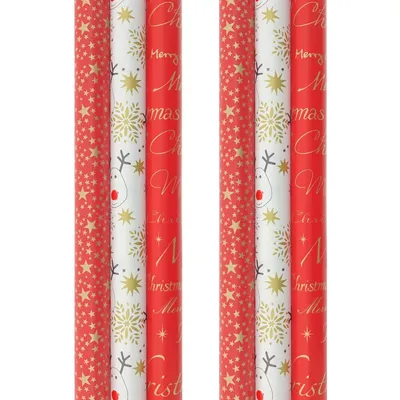 Immagine prodotto di Carta da regalo Red Passion per Natale - 3 metri x 70 cm - 6 rotoli