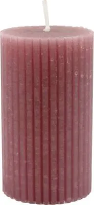 Produktbild von Stumpenkerze Rustic Kerze Ø 6,8 H 12 cm pink