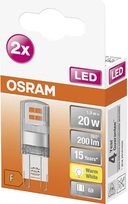 Immagine prodotto di OSRAM LED Stift 1,9W G9 200lm 2.700K klar 351487 4058075449831