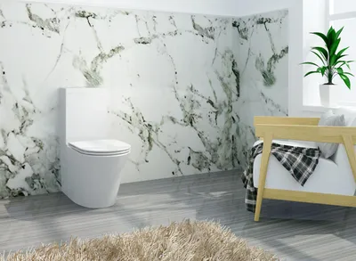 Produktbild von Stand-WC inkl. Spülkasten und Soft-Close Sitz BTWS-6012