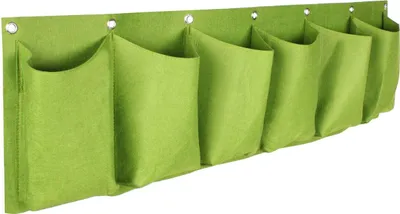 Obrázek produktu pro Merco Horizontal Grow Bag 6 textilní květináče na zeď zelená balení 1 ks