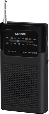 Obrázek produktu pro SENCOR SRD 1100 B Přenosné FM / AM rádio, analogové ladění, teleskopická anténa pro příjem radia