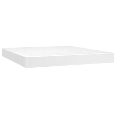 Produktbild von VidaXL 347823, Kingsize, Federkernmatratze, Medium, Weiß, Baumwolle, Kunstleder, Polyester, Schaum