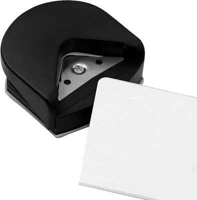 Eckenrunder-Locher 4 mm, Mini, schwarz, für Papier & Fotos