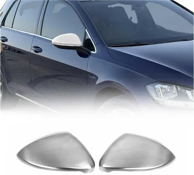 Image de Coques de Rétroviseurs pour VW Golf 7 2012-2019 en Acier Argent