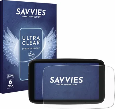 Produktbild von 6x Für TomTom GO Advanced Schutzfolie Savvies Displayschutz Display Schutz Folie Klar Transparent