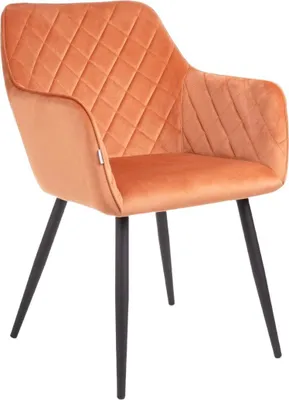 Produktbild von HOMLA SHELTON Veloursstuhl Ziegel 56x60x84cm