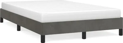 Obrázek produktu pro vidaXL Rám postele bez matrace tmavě šedý 120x200 cm sametový