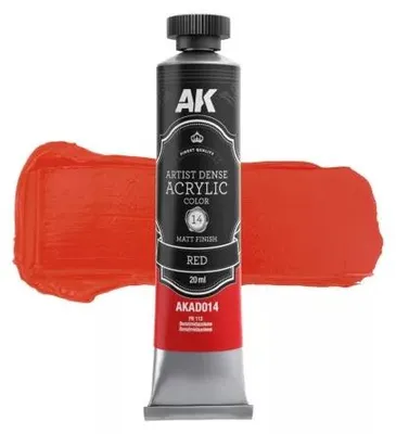 Produktbild von AK Interactive AKAD014 - Artistic Dense Acrylic Color - Red -