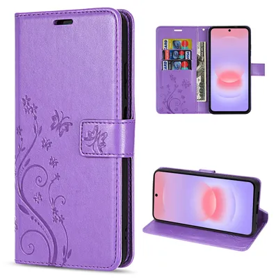 Produktbild von Handy Tasche für Samsung Galaxy A37 / A36 Hülle Handyhülle Klapphülle Wallet Case Lila