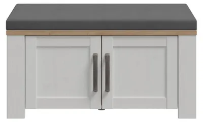 Produktbild von Schuhbank >BOHOL< in Eiche Nachbildung / Sibiu - 86,5x45x42cm (BxHxT)