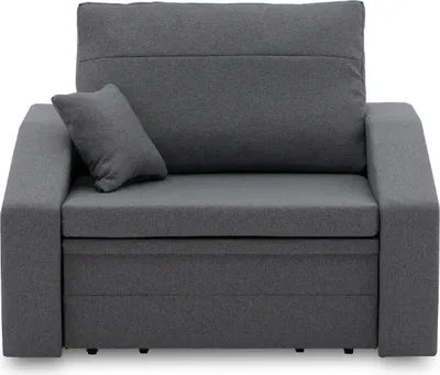 Produktbild von Sessel Vertico 80 - Farben zur Auswahl - Klappsessel mit Schlaffunktion - für Wohnzimmer, Schlafzimmer oder Kinderzimmer - Schlafsessel - Stoff Malmo new 95 Dunkelgrau