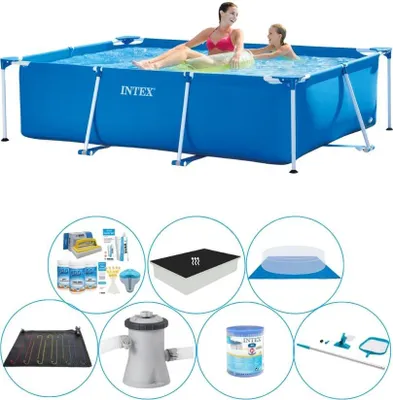 Zdjęcie produktu dla Intex Frame Basen Prostokątny 220x150x60 cm - Pakiet komfortowy do basenu