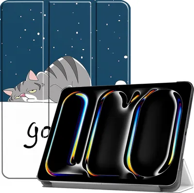 Produktbild von Cover für Apple iPad Pro 11 2024 M4 5. Generation 11 Zoll Slim Schutzhülle Hardcase aufstellbar und Wake & Sleep Funktion