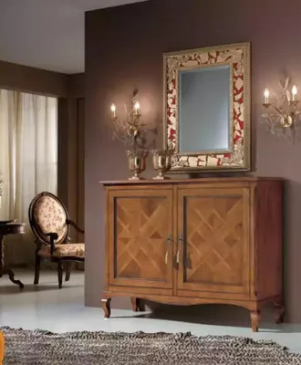 Image de Armoire massive Commode Sideboard Brun Commodes Buffet Meubles Nouveau