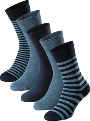 Image de Chaussettes Schiesser chaussettes lot de 5 paires bleues pour hommes