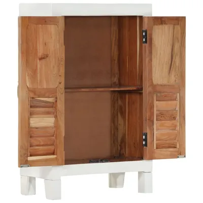 Immagine prodotto di vidaXL Credenza bianca 55x30x90 cm in legno massiccio di acacia