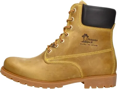 Image de Panama Jack Panama 03 Veterschoenen Hoog - Geel - Maat 41