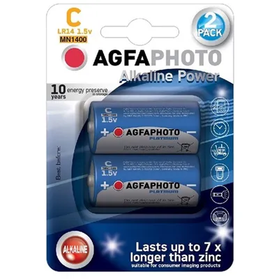 Produktbild von Batterie Alkaline, Baby, C, LR14, 1.5V Power, Retail Blister (2-Pack)