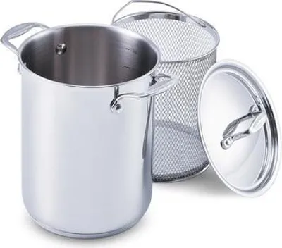 Image de Beka Chef Casserole à asperges Acier inoxydable - Parfait pour les légumes & les pâtes, Ø 16 cm