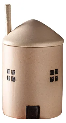 Image de Pots en céramique pour herbes aromatiques avec couvercle