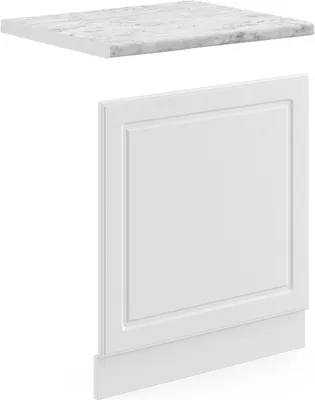 Produktbild von Frontblende Vicco R-Line Weiß Landhaus 60 cm , AP Marmor, Model 46197