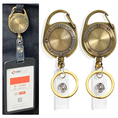 Produktbild von Schlüsselanhänger mit Lanyard, Auswelter, einziehbarer Kartenhalter, Auswelter, einziehbarer Auswelter mit Zugkordel für Pflegekräfte, 2 Stück