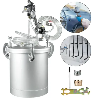Produktbild von VEVOR Farbspritzpistole 10 L, Farbbehälter 30 PSI, Farbsprühsystem Lackhalter zu
