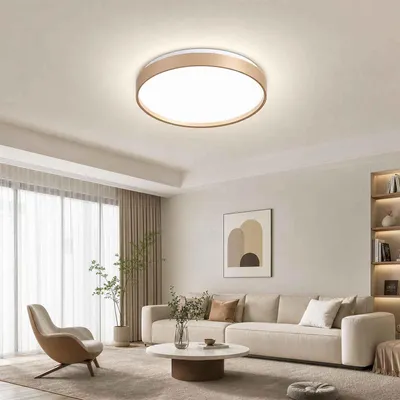 Produktbild von AIORBER LED Deckenleuchte Eckig Flach 38cm 36W 3 CCT Dimmbar für Wohnzimmer Schlafzimmer Küche, Gold