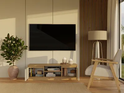Immagine prodotto di Mobile TV SABA 1 - rovere artigianale / cashmere