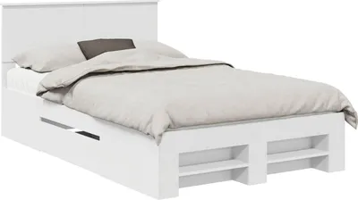 Obrázok produktu pre vidaXL Rám postele s čelom biely 137 x 203 cm materiál na báze dreva