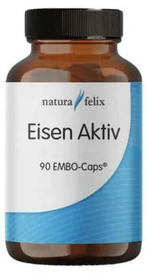 Produktbild von Natura felix Eisen Aktiv - 90 Kapseln