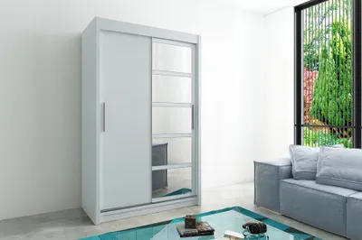 Produktbild von MINIO Kleiderschränk 150 cm ROMA 1 Weiß