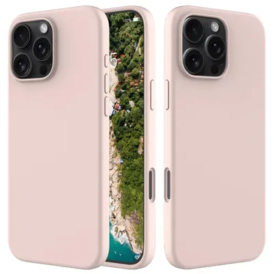 Produktbild von MobyDefend Hülle für iPhone 16 Pro Max - Matte Silikon Schutzhülle - Rosa