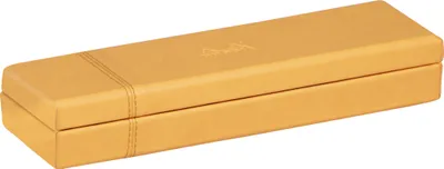 Produktbild von Rhodia 118870C, Hartschalenetui für Stifte, Kunstleder, Schwarz, Orange, Einfarbig, Uni, 210 mm