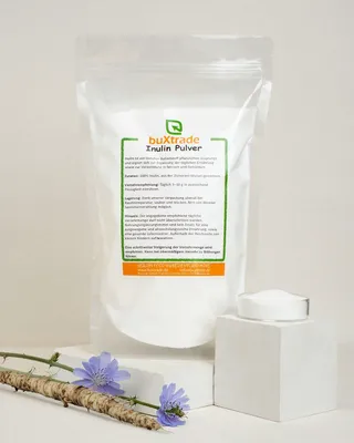 Produktbild von 20 kg Herstellergebinde Inulin | Pulver | Glutenfrei | Vegan | Süßungsmittel | Buxtrade