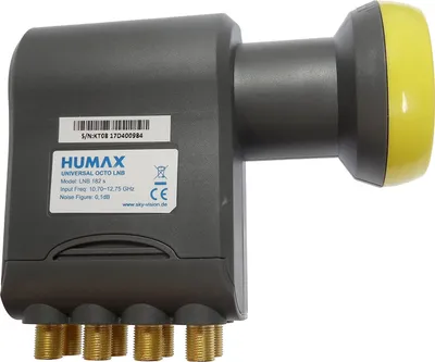 Image de Humax Octo-Universal-LNB, Protection contre les intempéries intégrée, Filtre LTE, Carton