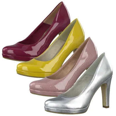 Produktbild von Tamaris 1-22426-24 Damen Plateau Pumps Lack, Größe:38 EU, Farbe:Rosa