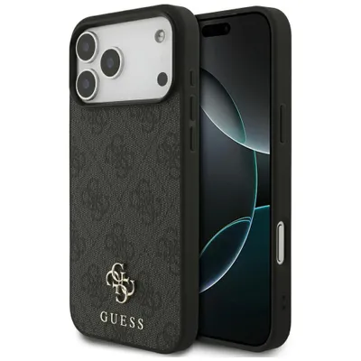 Produktbild von Handyhülle für iPhone 18 Pro Max / 17 Pro Max, Guess 4G Small Classic Logo mit MagSafe, Schwarz