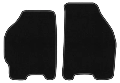 Productafbeelding van Velours voormatten voor FIat Punto II 1999-2010 (hatchback) – 2-delig, zwart, op maat – Wielganizator BASIC