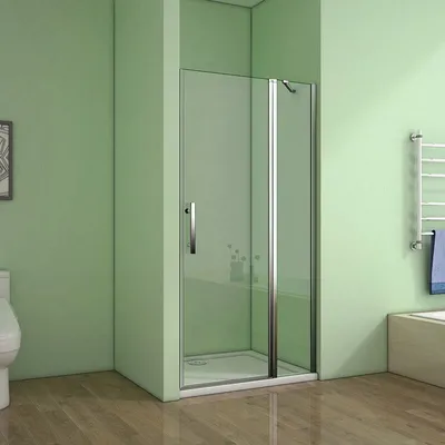 Produktbild von B.120cmxH.195cm Duschkabine Drehtür Nischentür 6mm ESG Nanoglas Duschwand dusche Schwingtür