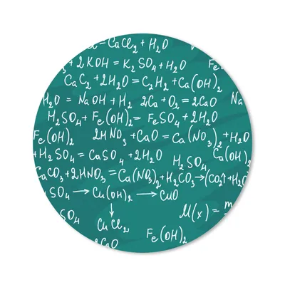 Produktbild von MuchoWow® Mauspad Mousepad Chemie - Kreidetafel - Figuren - Muster 20x20 cm - Mousepads - Maus Mat - Pad - Mausunterlage - Schreibtischmatte