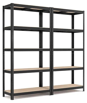 Immagine prodotto di Set di 2 scaffali industriali – robusti – in acciaio – 180 x 90 x 40 cm