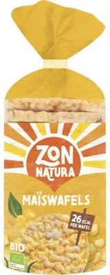 Image de Gaufrettes de maïs Zonnatura 100g – Gaufrettes de maïs croustillantes, naturelles et sans gluten