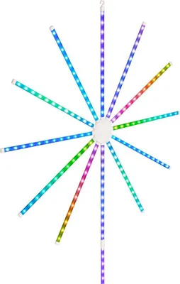 Obrázek produktu pro LED ohňostroj světelná dekorace Vánoční dekorace stmívatelné dálkové ovládání RGB hudební senzor
