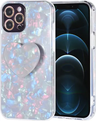 Produktbild von UNIQ Accessory Back cover case iPhone 12 Pro Max - Heartshaped Popsocket - Black