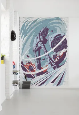 Produktbild von Digitaldruck Vlies Fototapete - Star Wars Classic Concrete Hoth - Größe 200 x 280 cm