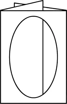 Produktbild von Coloretti PP Karten oval 5 Stück B6 weiß